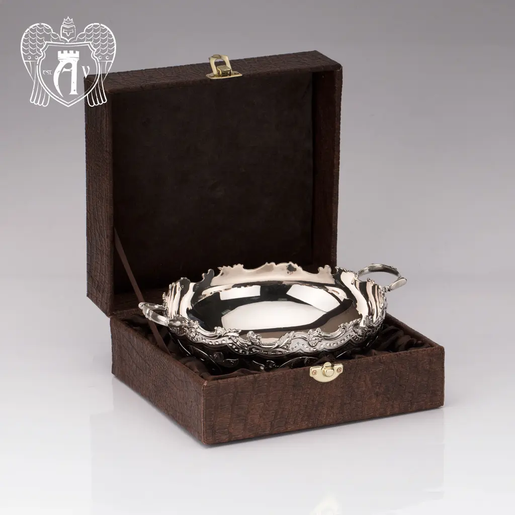 Серебряная ваза с ручками «Минерва» - фото 5