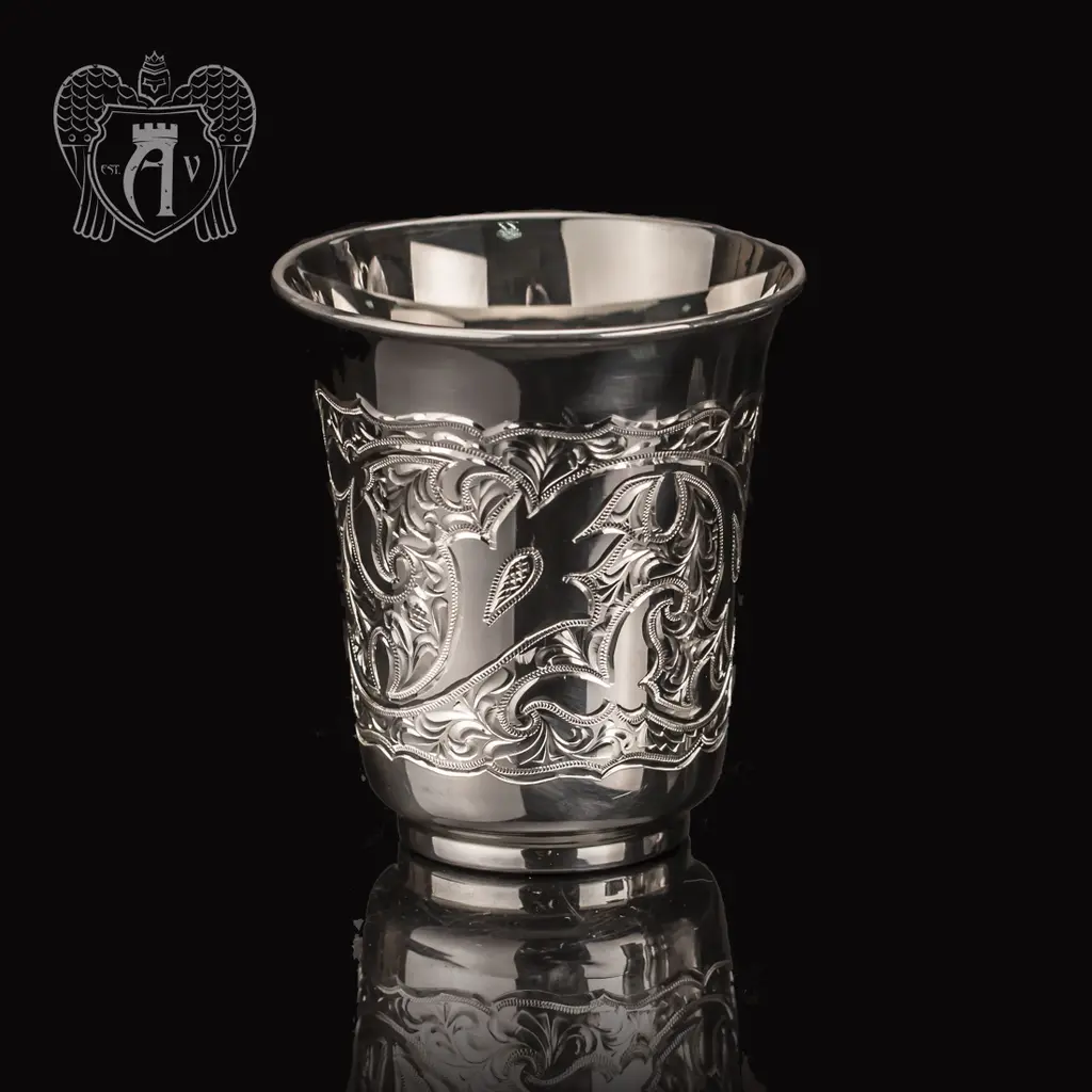 Набор для сока  воды из серебра 925 пробы «Райский родник» без черни - фото 3