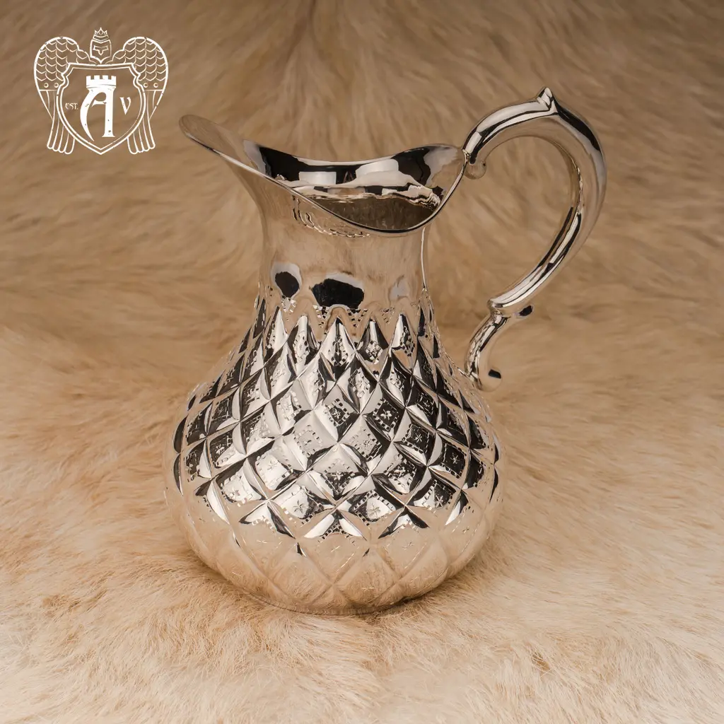 Кувшин из серебра  «Грация» без крышки - фото 5