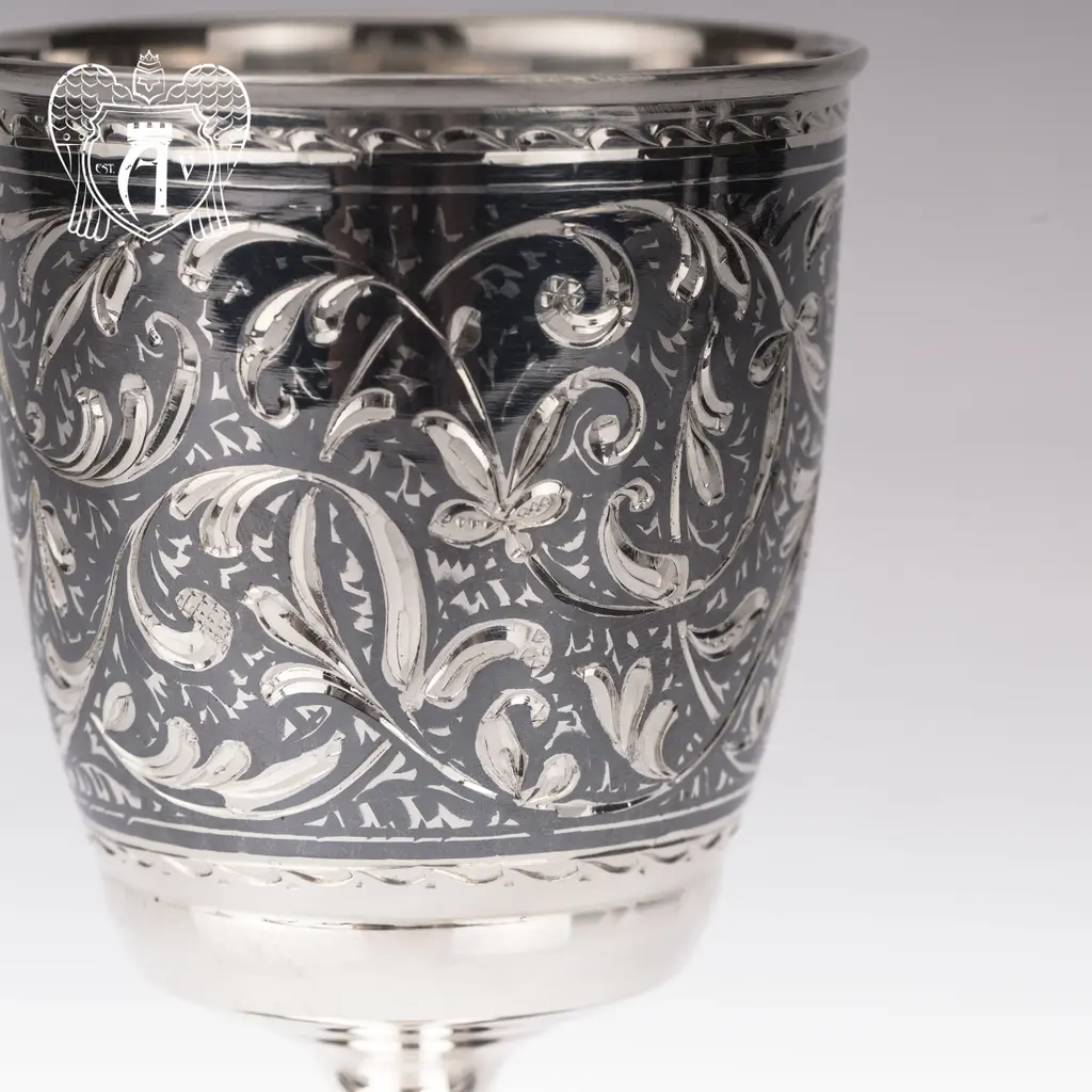 Бокалы из  серебра  «Клио» 2 шт - фото 6