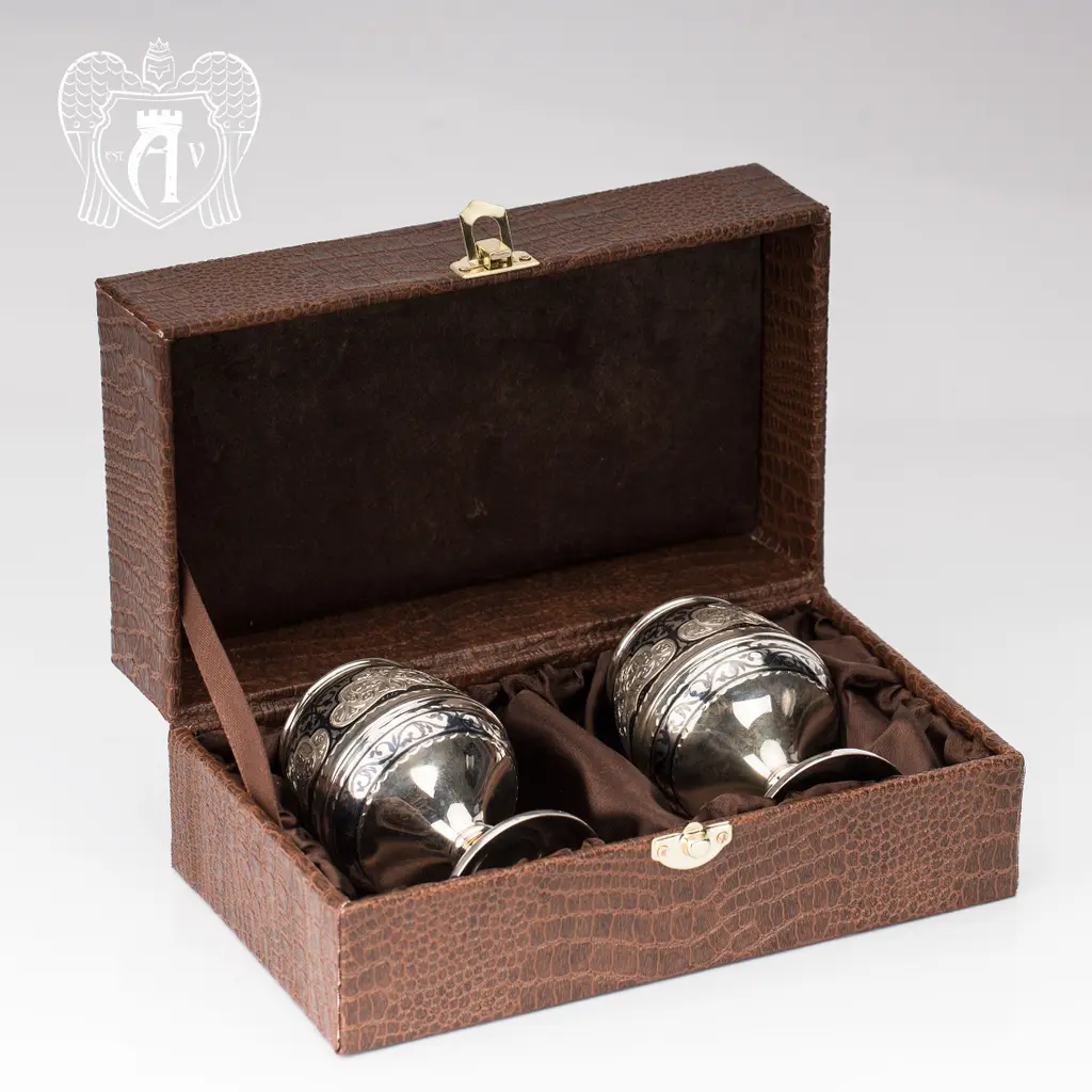 Бокалы из серебра «Аллегро» 2 шт - фото 3