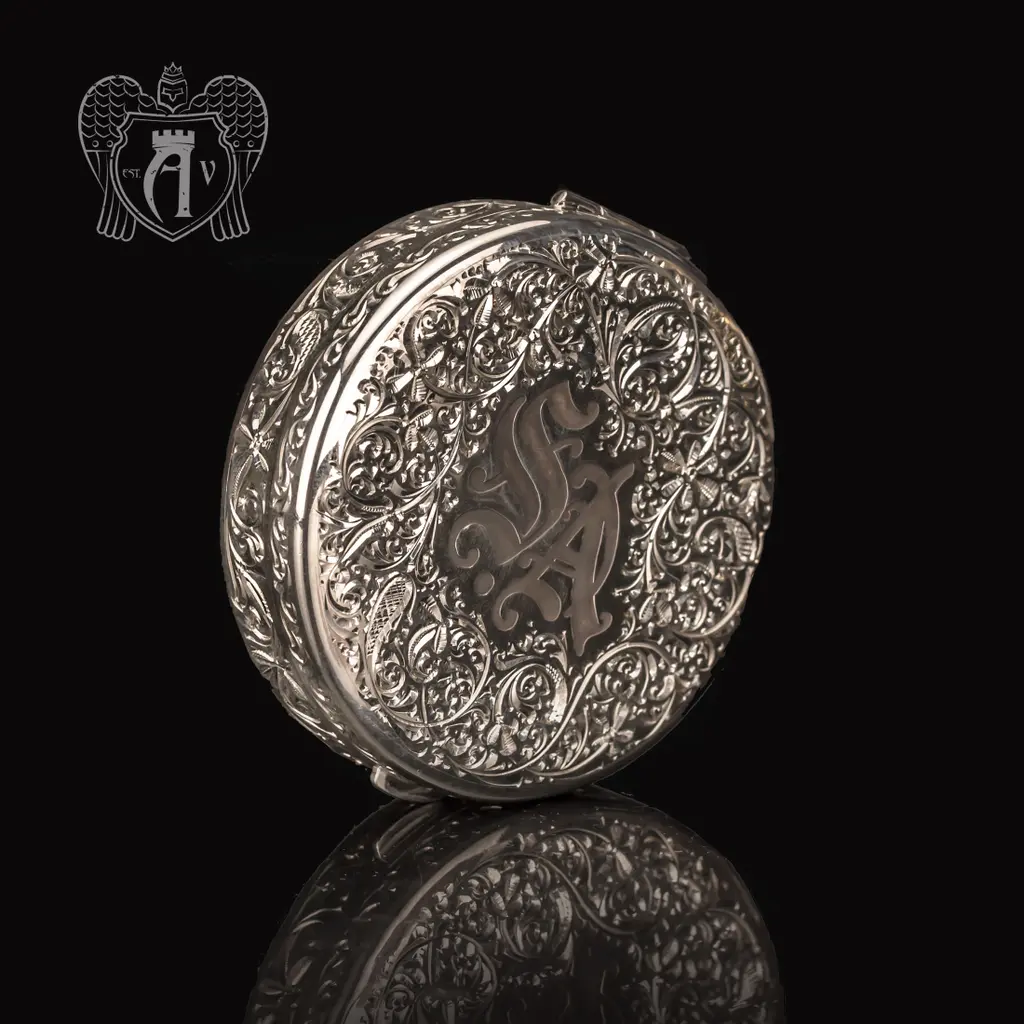 Таблетница серебряная  «Именная» - фото 4