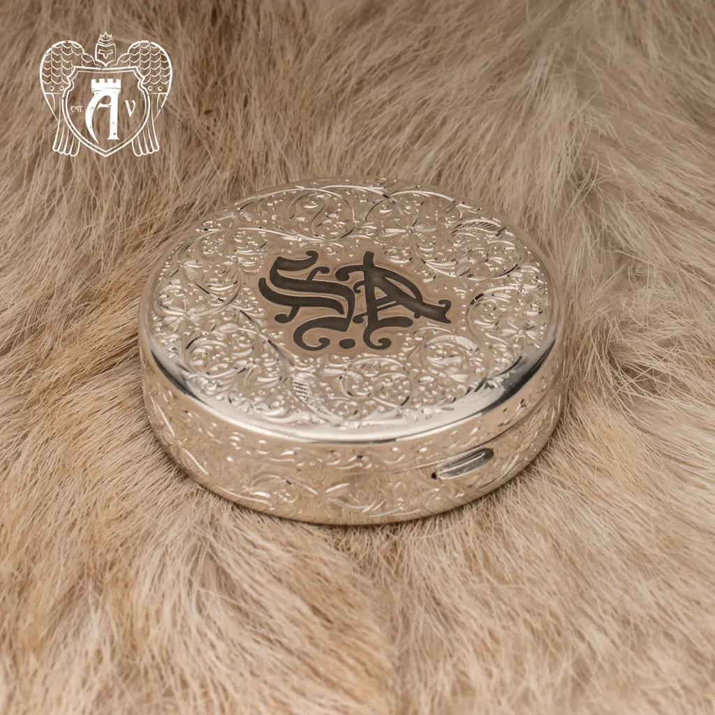 Таблетница серебряная  «Именная» - фото 6