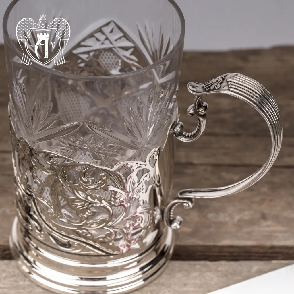 Подстаканник из серебра «Бомонт» - фото 6