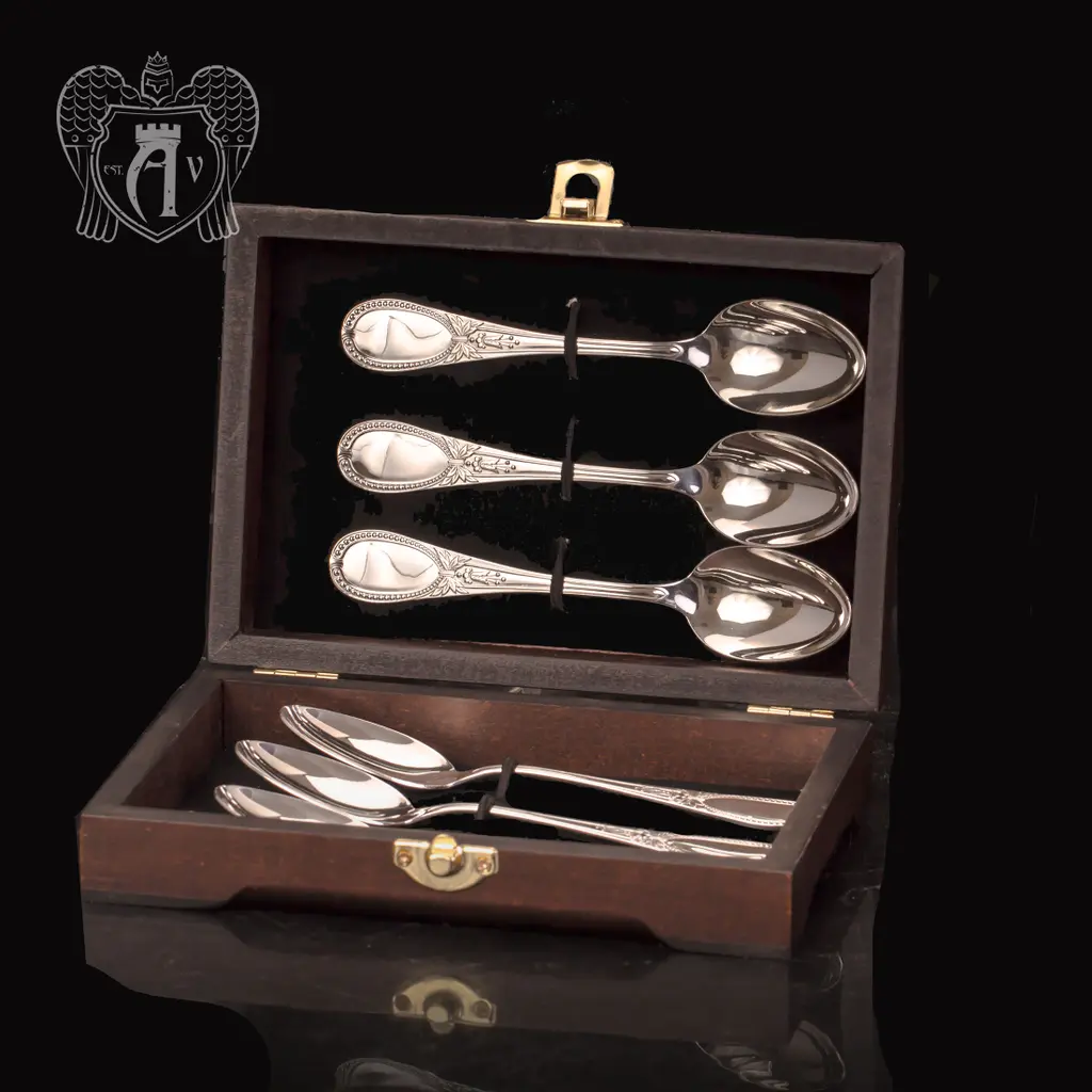 Кубачинские чайные ложки ручной работы «Эльзас» комплект 6 шт - фото 2