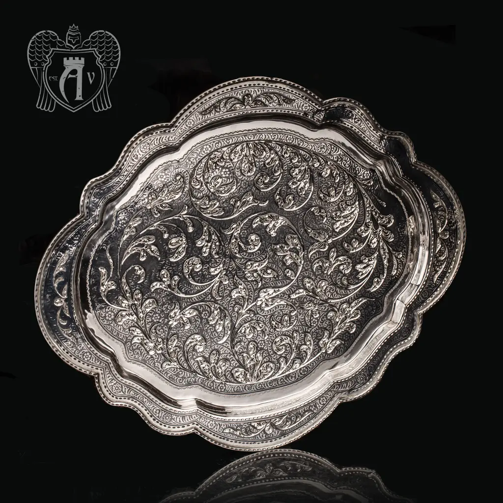 Серебряный сервиз чайный «Кардинал» - фото 5