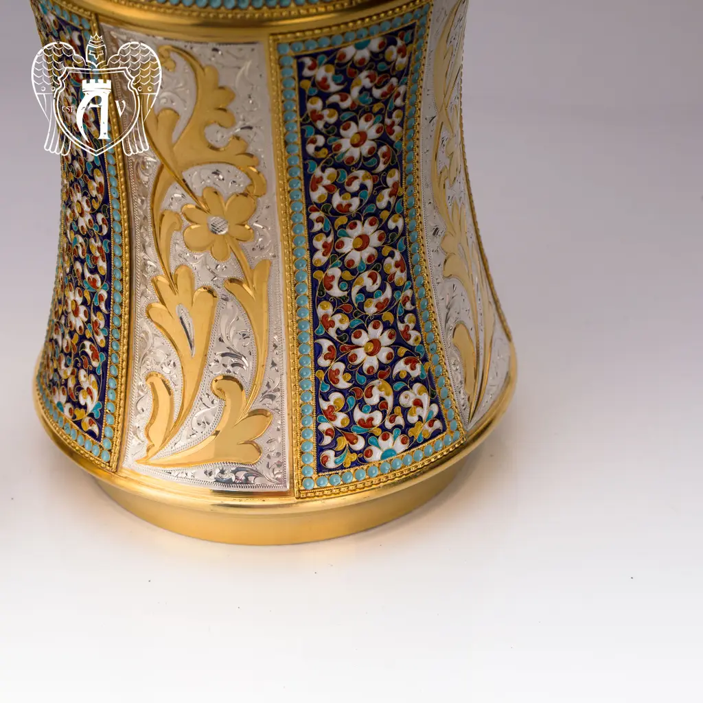 Водочный графин  «Наполеон» с золочением и эмалью - фото 3