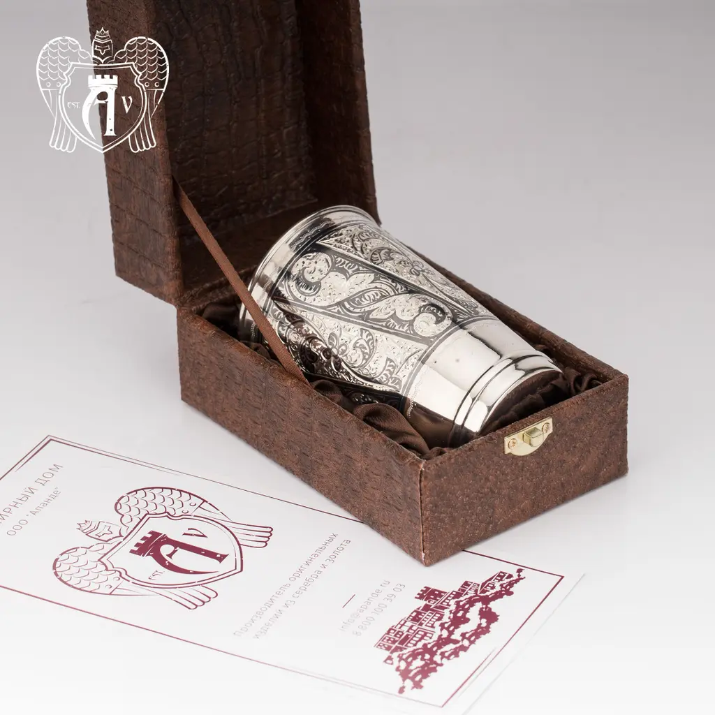 Серебряный стакан «День и ночь» - фото 2