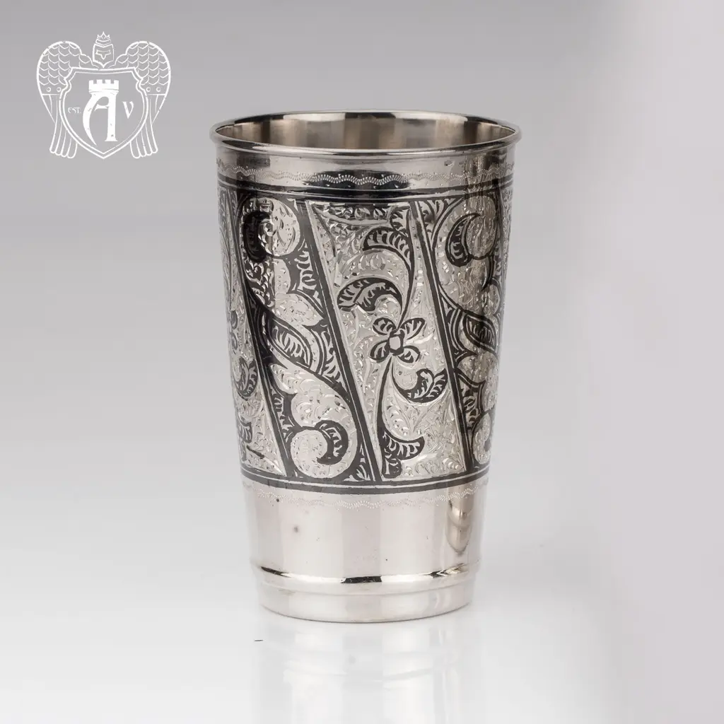 Серебряный стакан «День и ночь» - фото 3