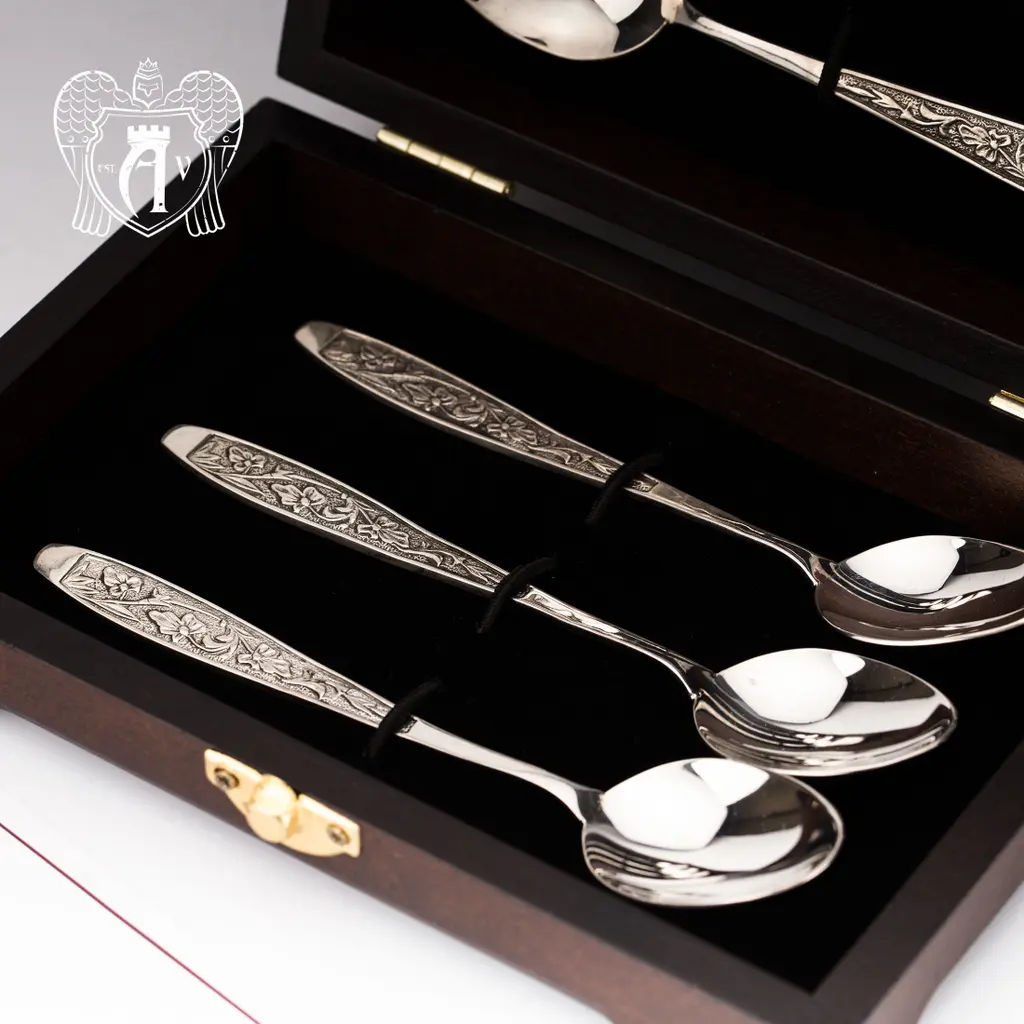 Кубачинские чайные ложки ручной работы «Рапсодия» комплект 6 шт - фото 2