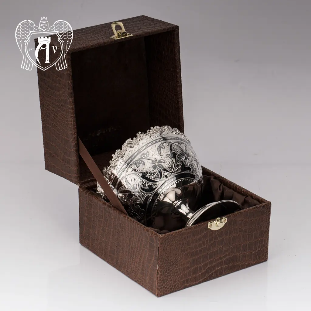 Конфетница из серебра для фруктов и сладостей «Мина» - фото 3