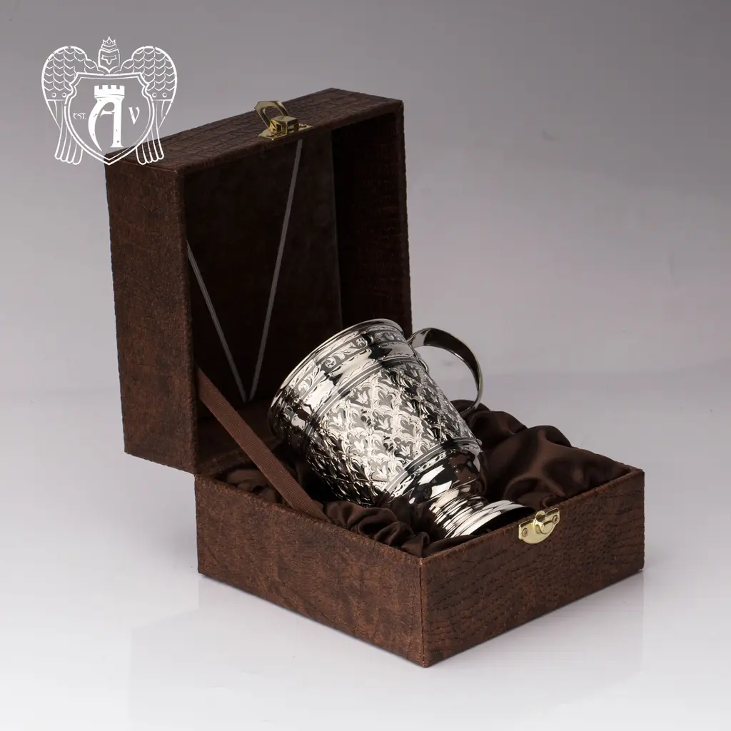 Кружка из серебра для напитков  «Елочка» - фото 2