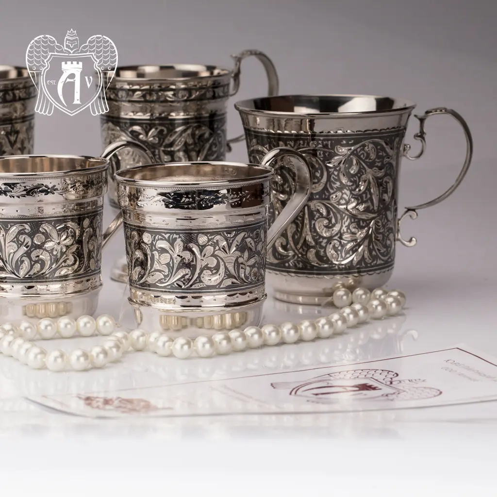 Кружка из серебра для напитков  «Рим» - фото 2