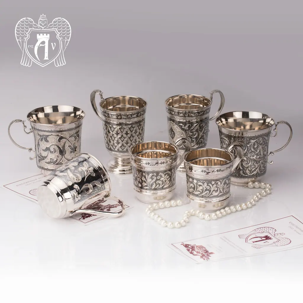 Кружка из серебра для напитков  «Рим» - фото 3