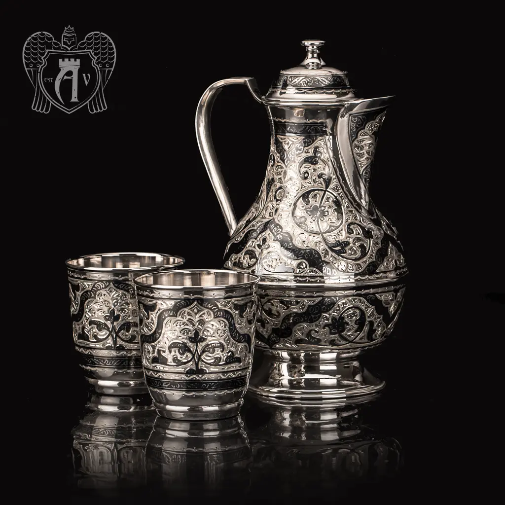 Серебряный набор для воды/напитков  «Люпин» - фото 3