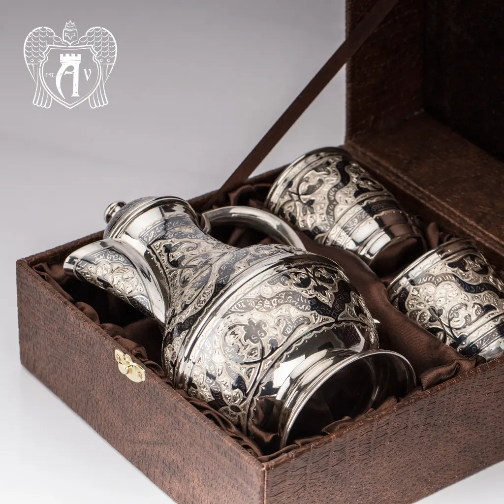 Серебряный набор для воды/напитков  «Люпин» - фото 5