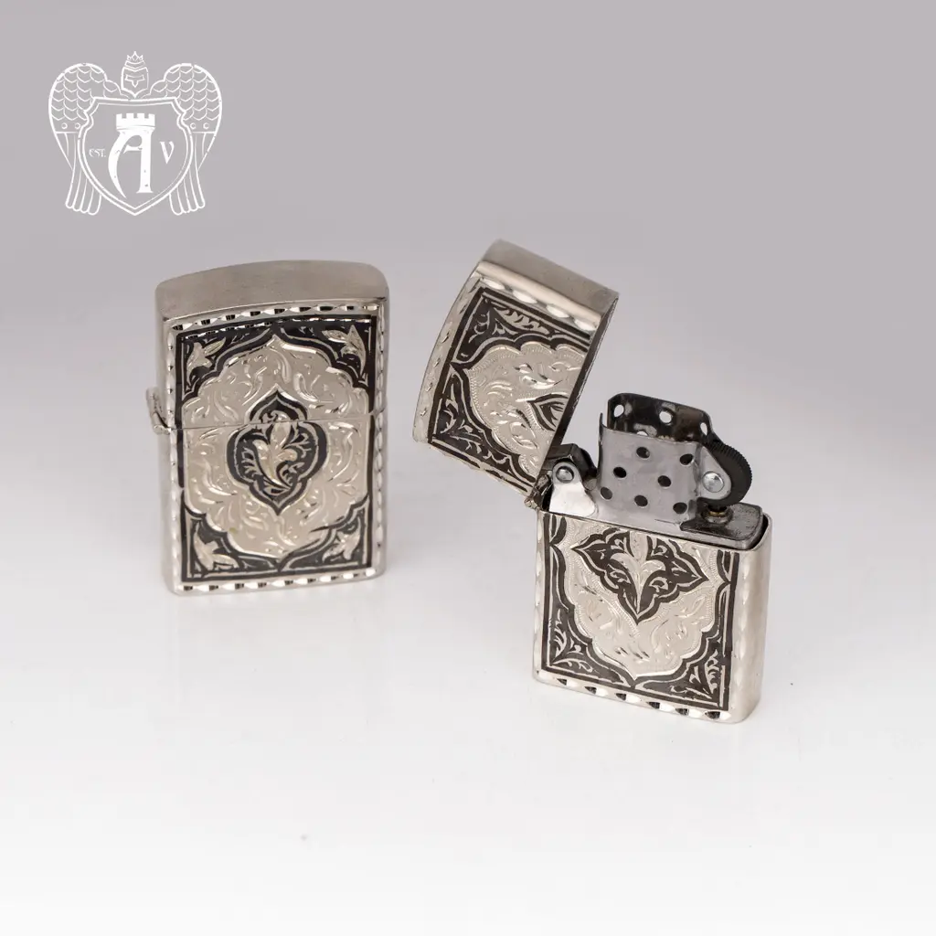 Зажигалка из серебра  «Велес» - фото 2