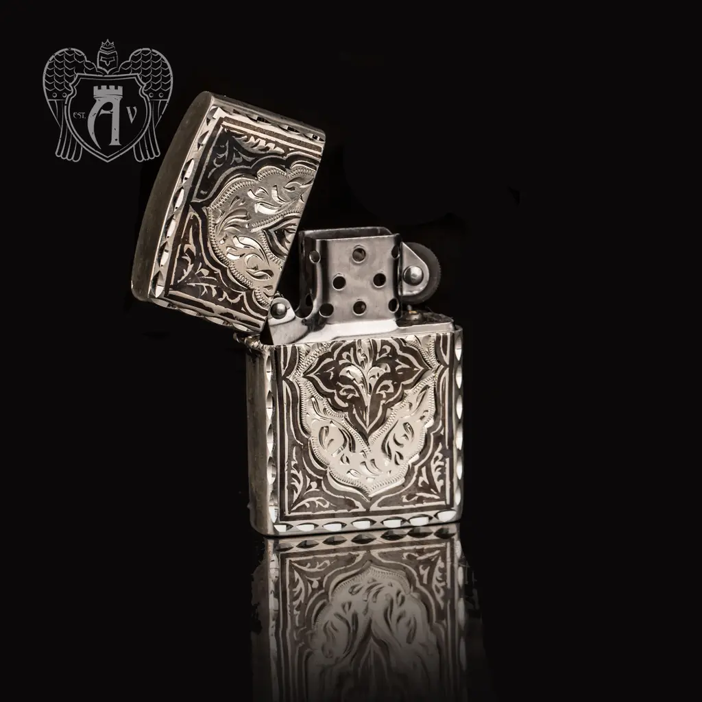 Зажигалка из серебра  «Велес» - фото 4
