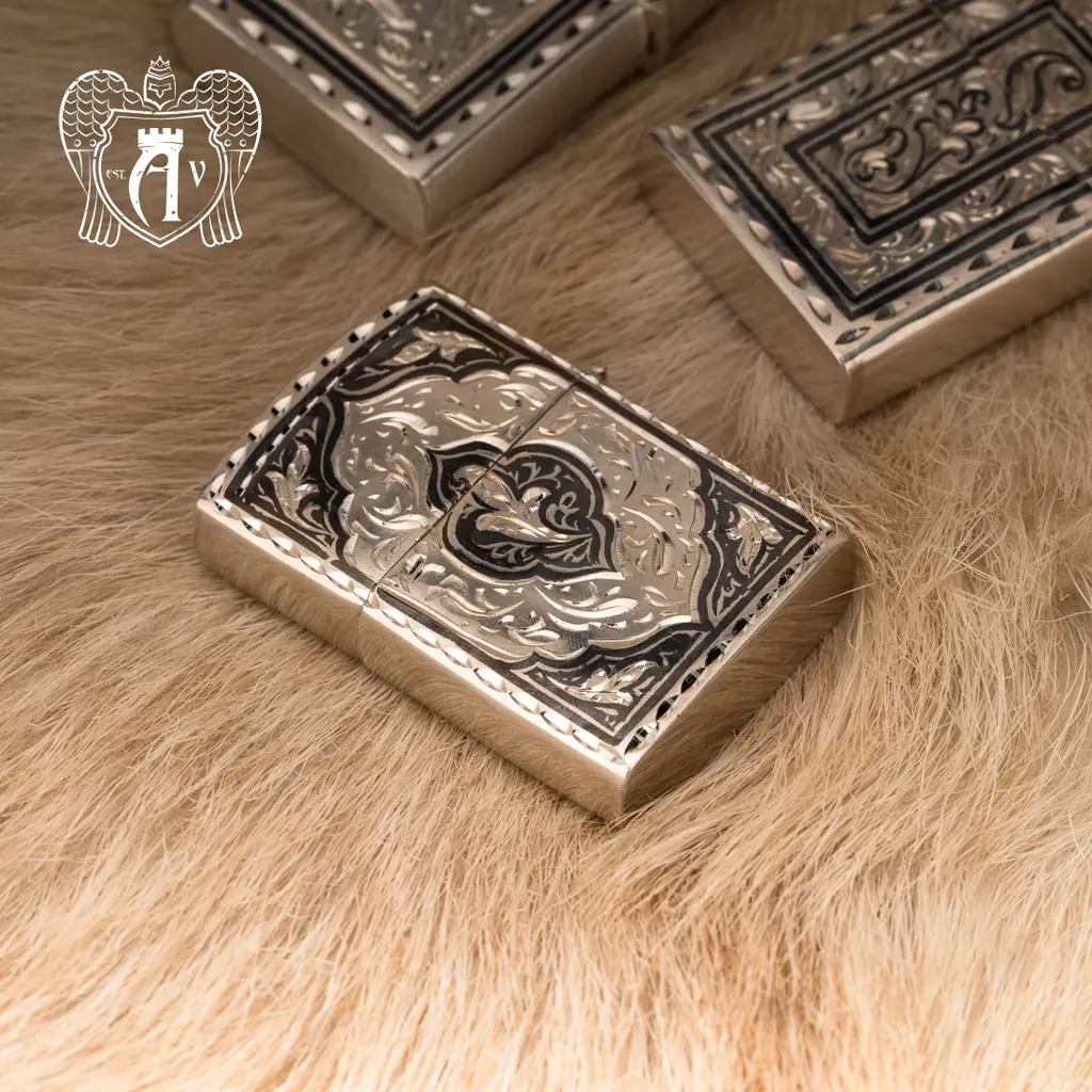 Зажигалка из серебра  «Клод» - фото 4