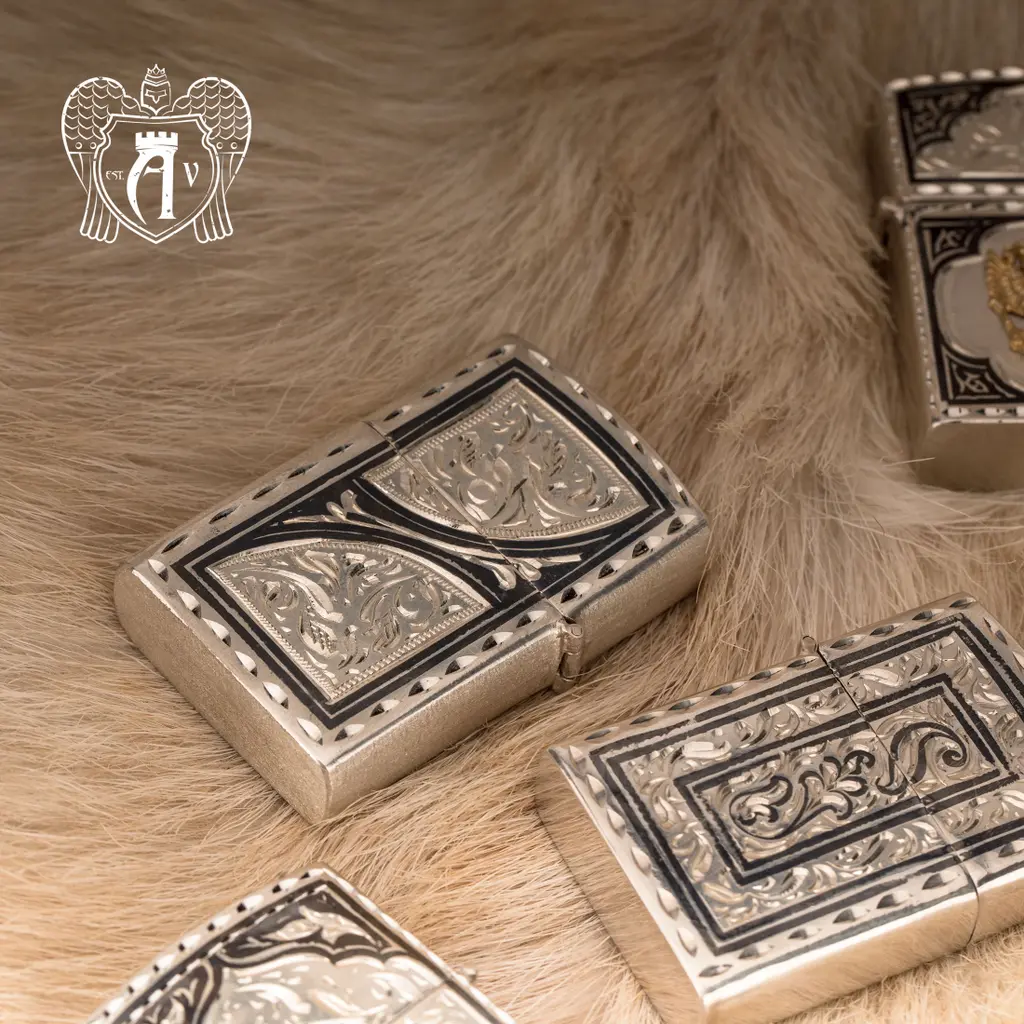 Зажигалка из серебра  «Бонд» - фото 4