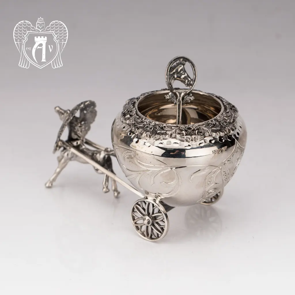 Солонка из серебра «Упряжка» - фото 3