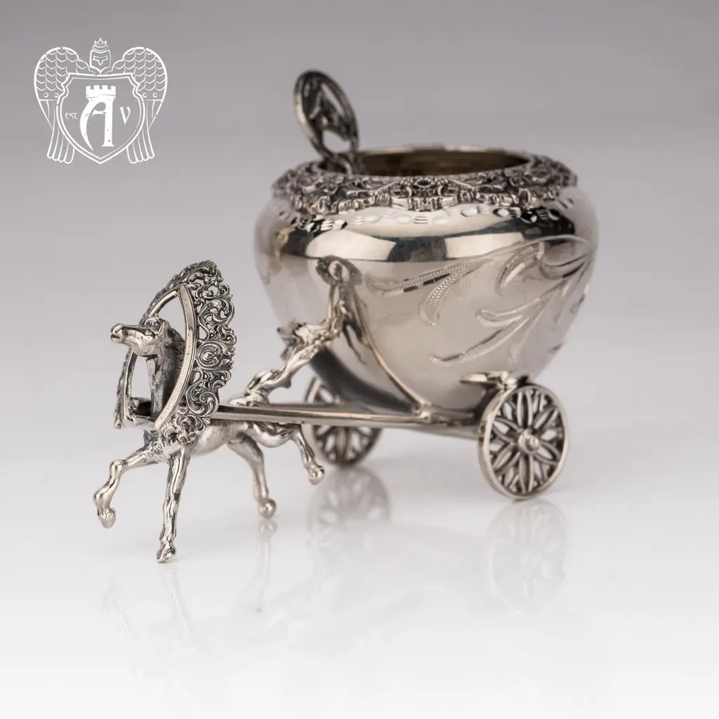 Солонка из серебра «Упряжка» - фото 4