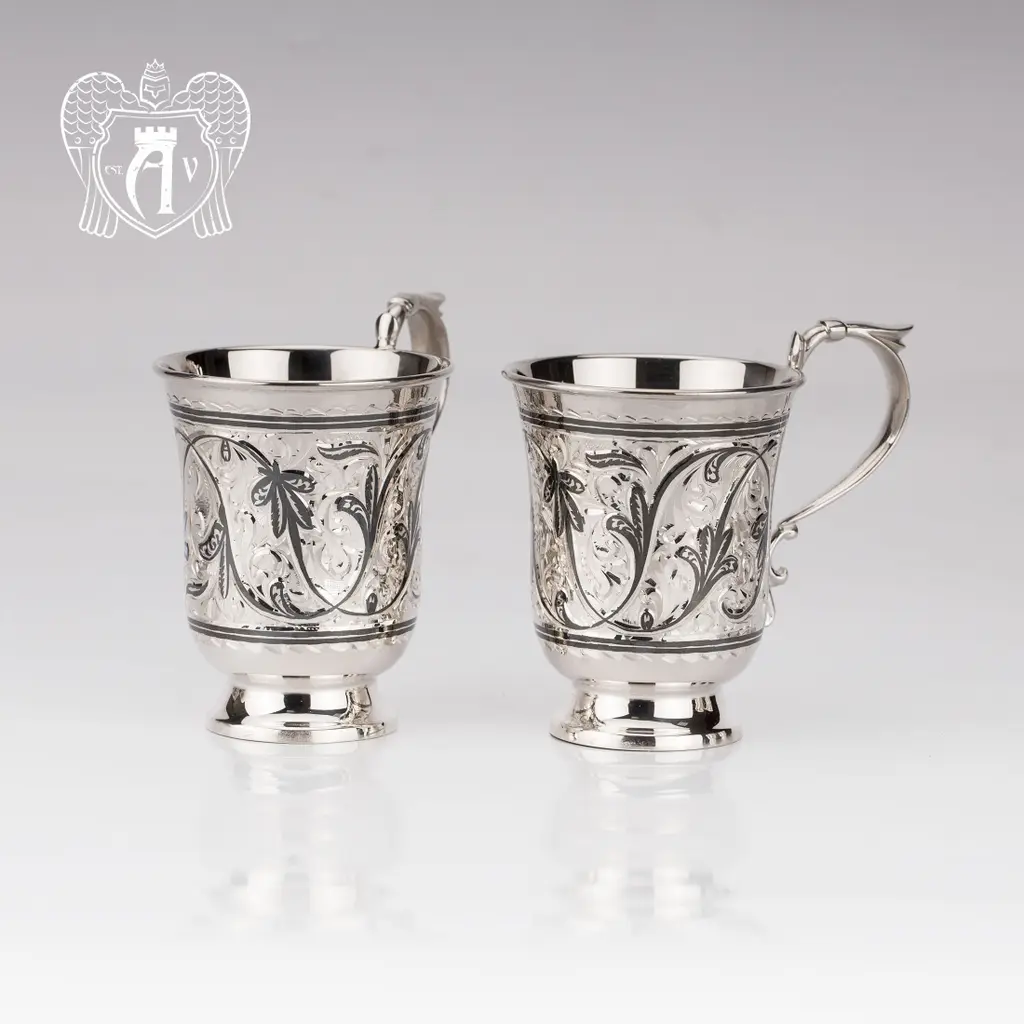 Набор серебряных кружек «Донна» - фото 3
