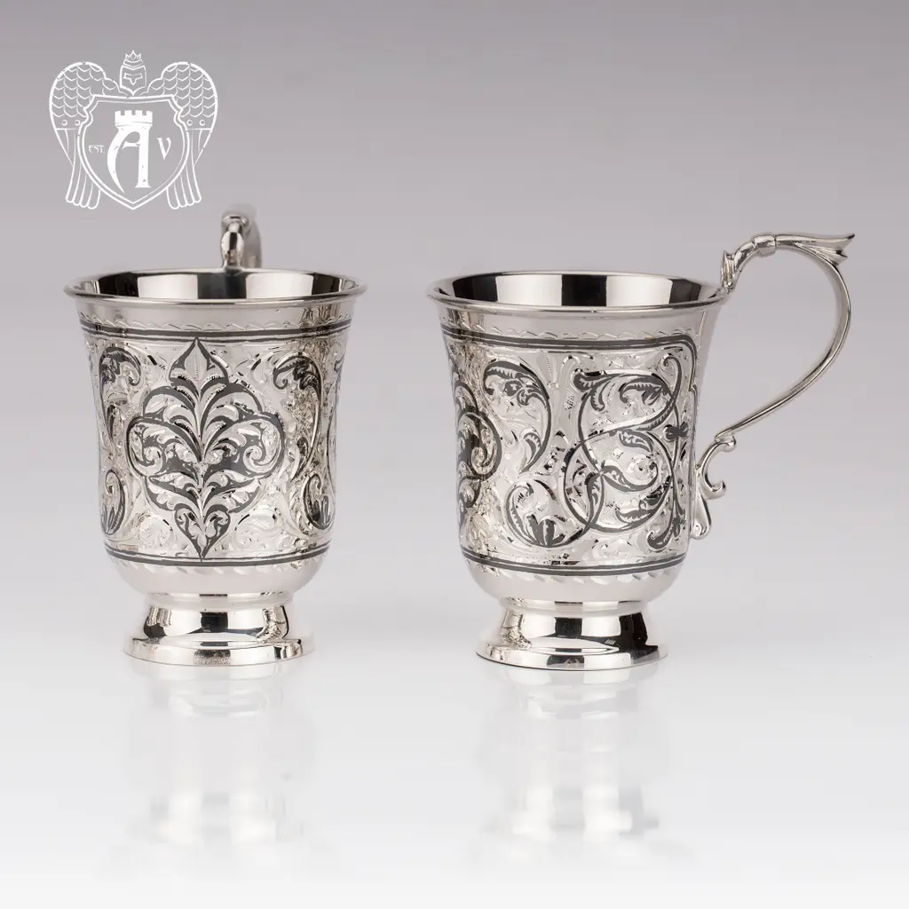 Набор серебряных кружек «Донна» - фото 5