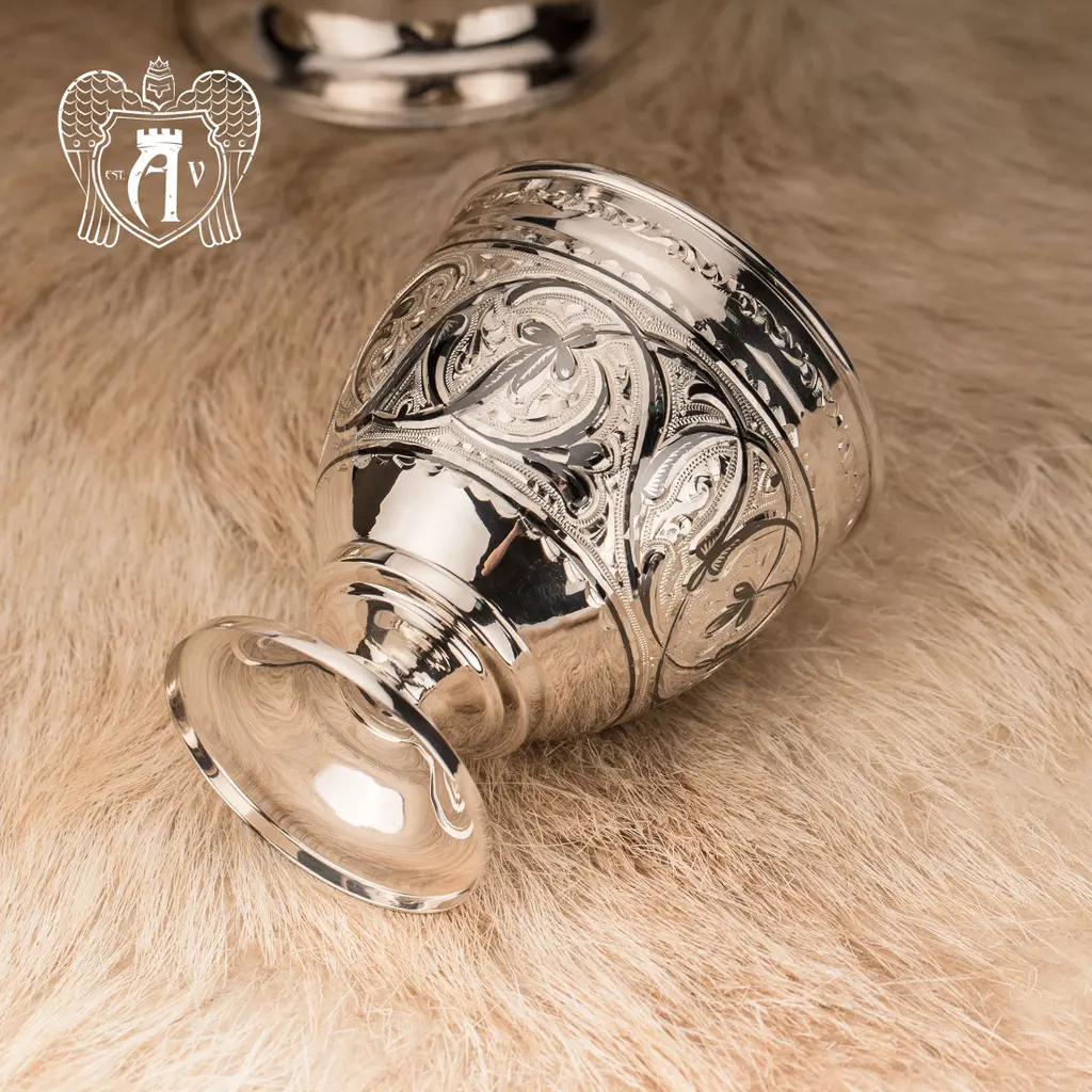 Бокалы из серебра «Каллисто» 2 шт - фото 2