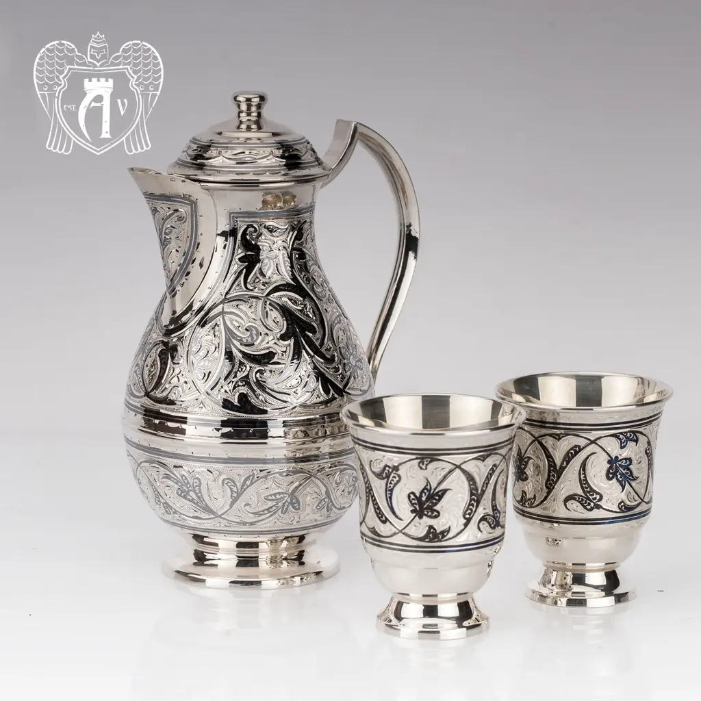 Серебряный сервиз для воды «Горное озеро» - фото 3
