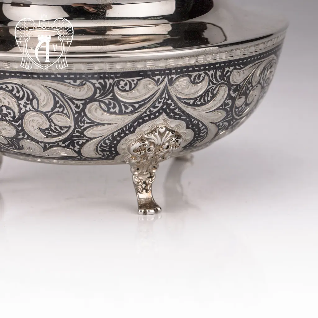 Сахарница из серебра «Ария» - фото 3