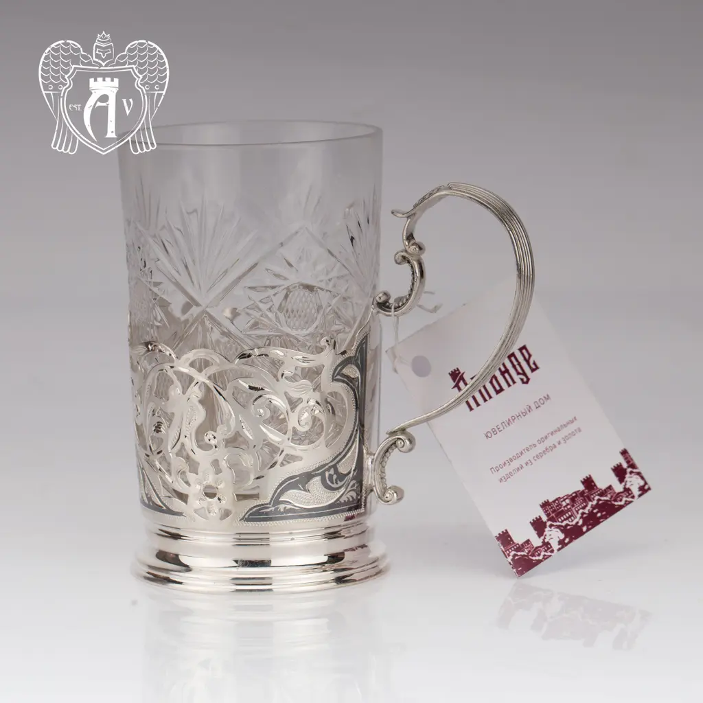 Подстаканник из серебра «Нуар» - фото 2