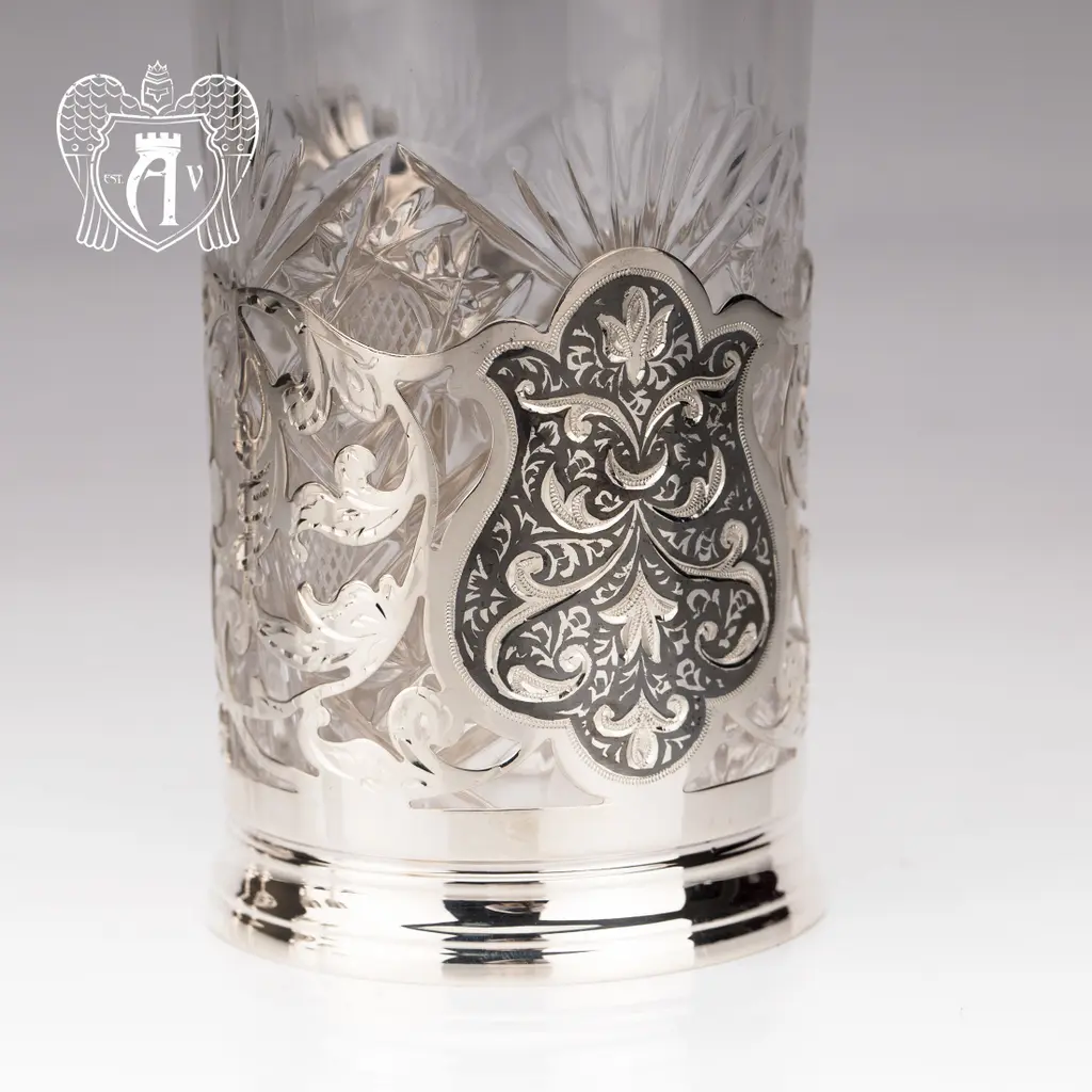 Подстаканник из серебра «Граф» - фото 2