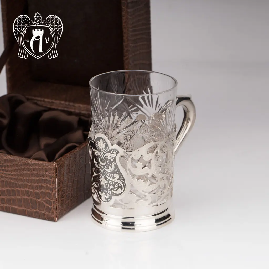 Подстаканник из серебра «Граф» - фото 3