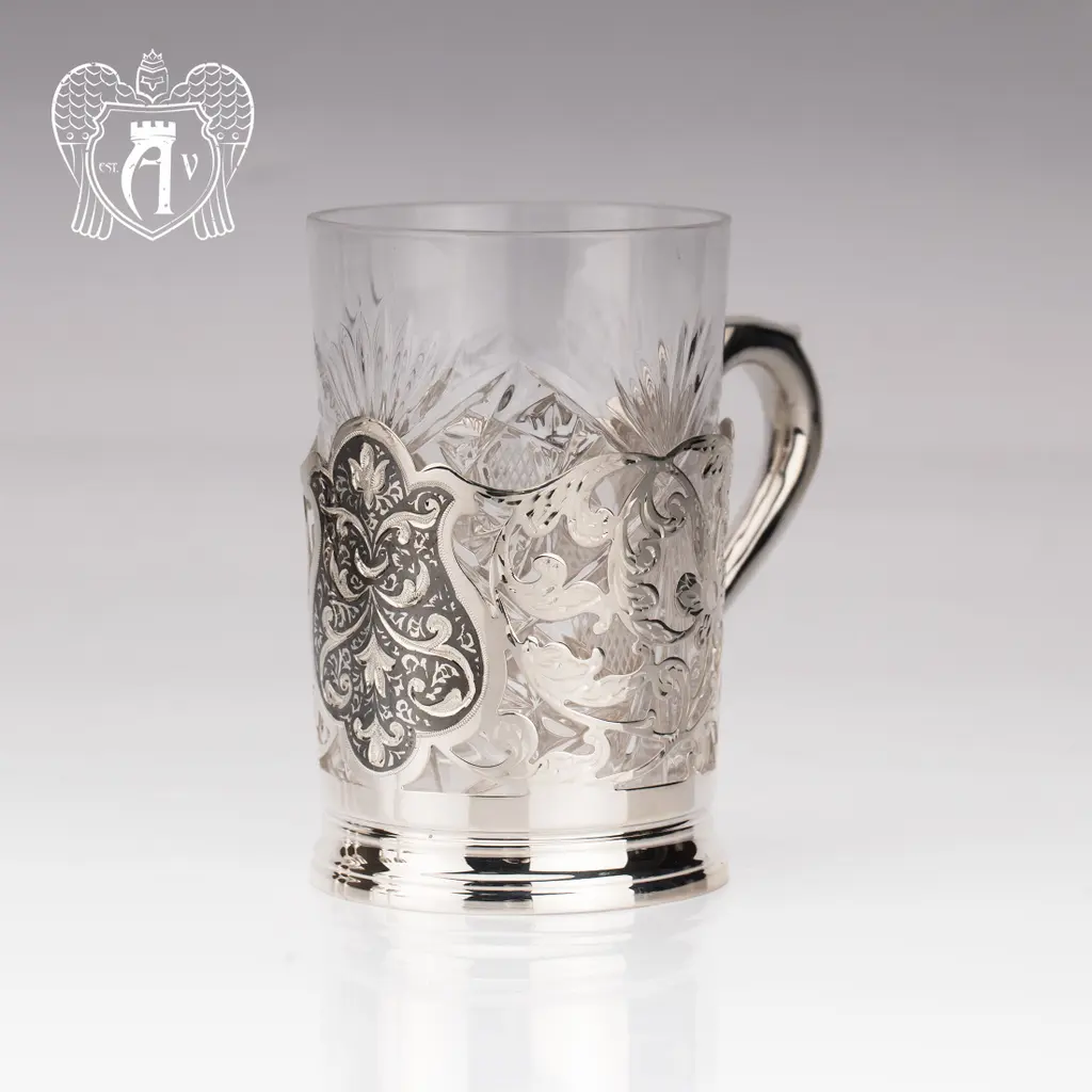 Подстаканник из серебра «Граф» - фото 4