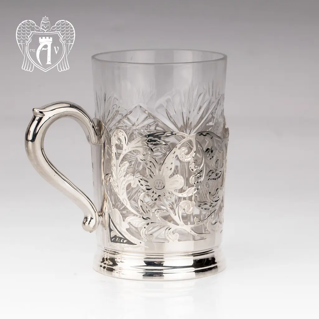 Подстаканник из серебра «Граф» - фото 5