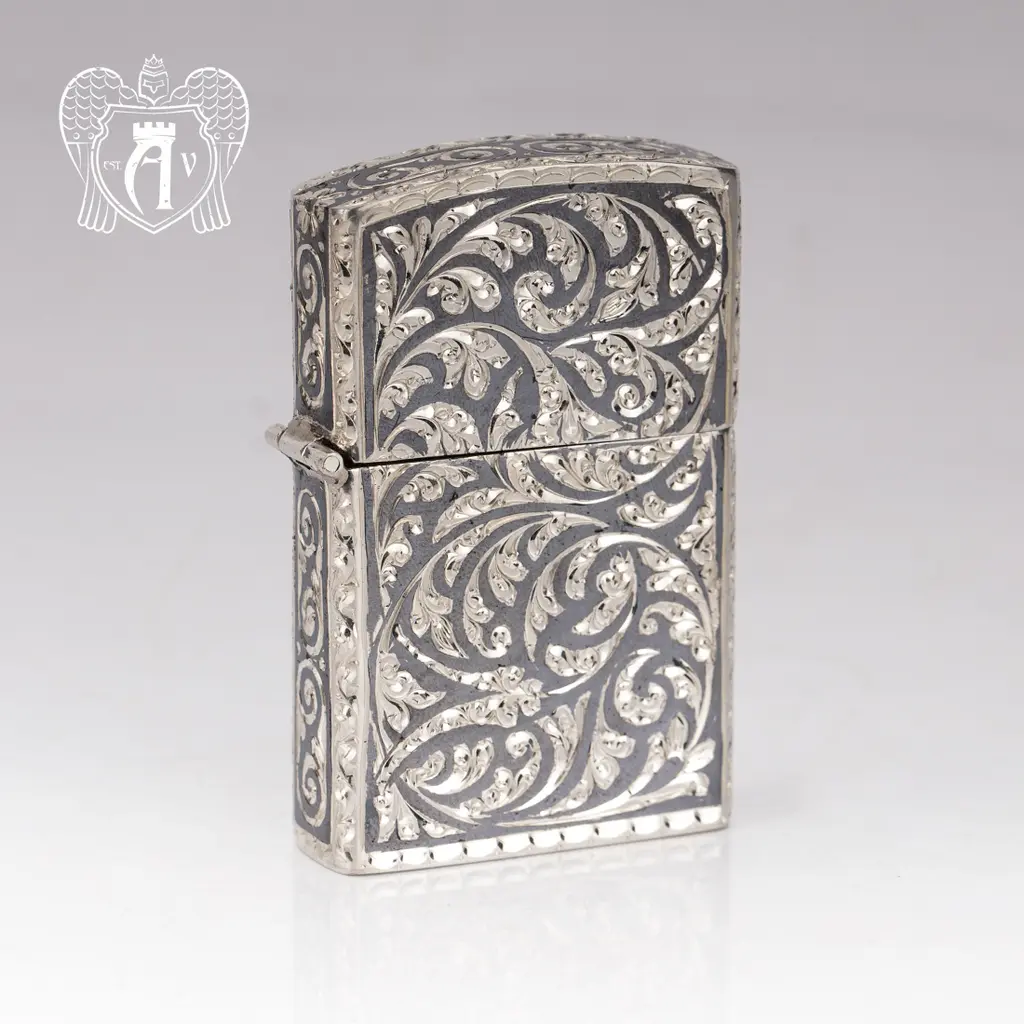 Зажигалка из серебра  «Клио» - фото 2