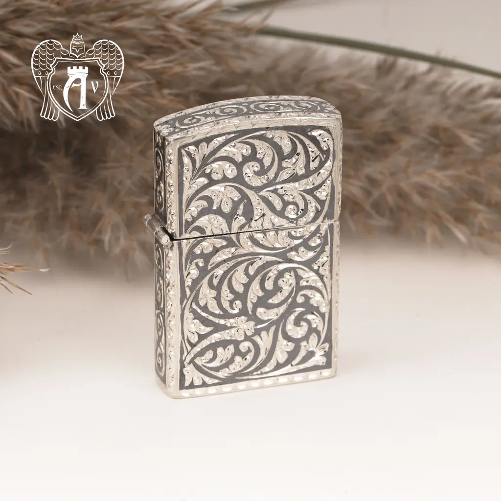 Зажигалка из серебра  «Клио» - фото 4