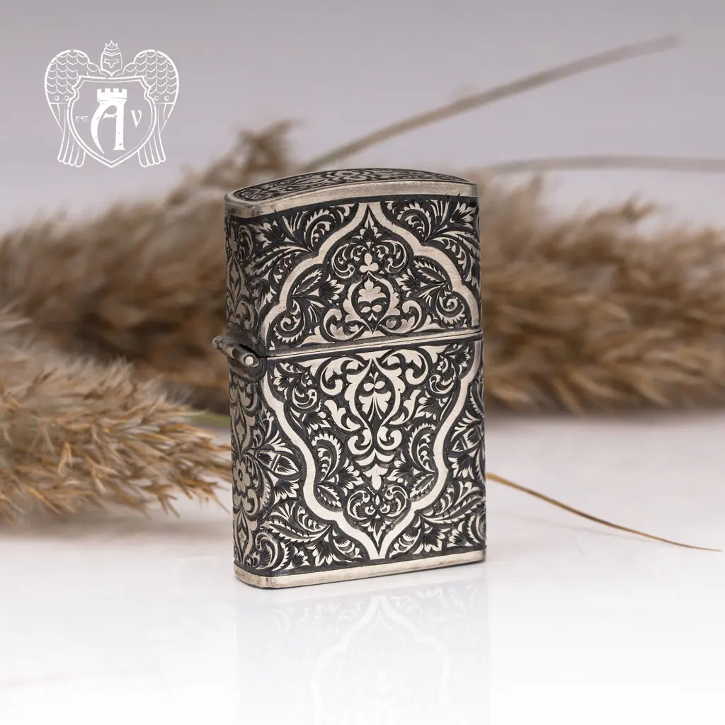 Зажигалка из серебра  «Крона» - фото 2