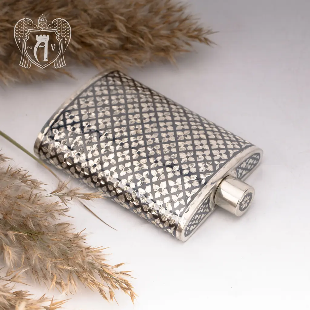 Серебряная фляжка  «Княжеская» малая - фото 4