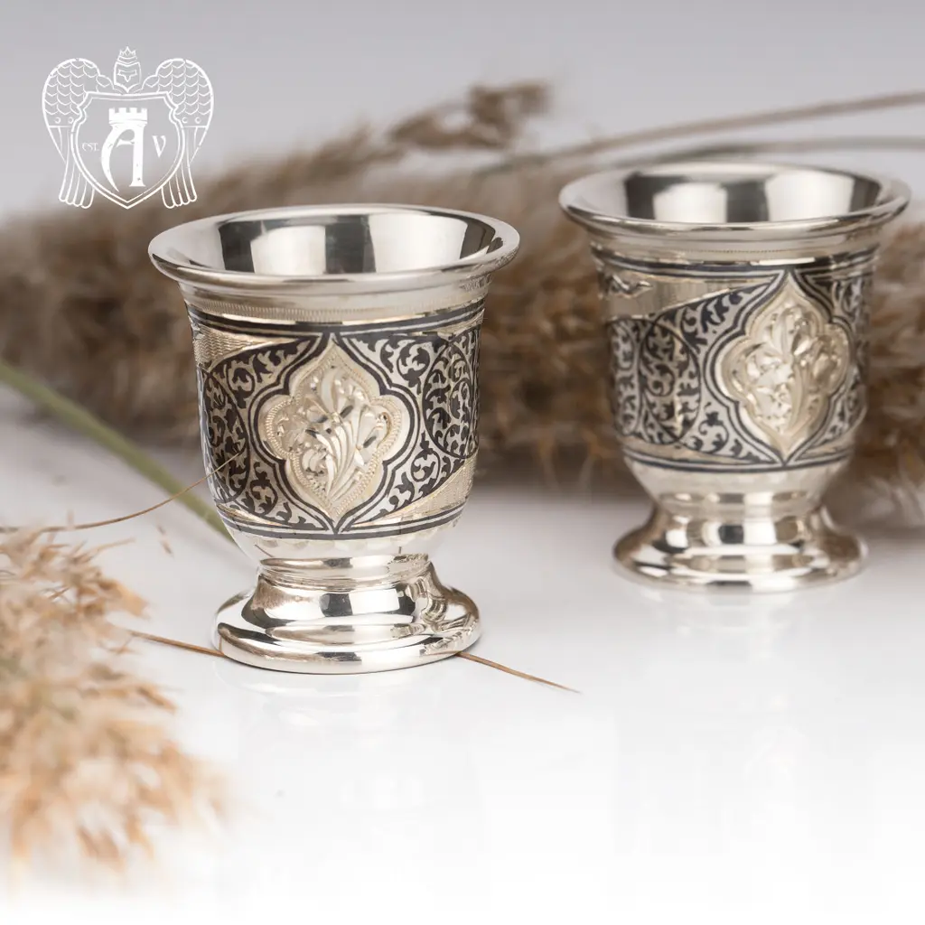 Стопки серебряные «Персия» набор 6 шт - фото 4