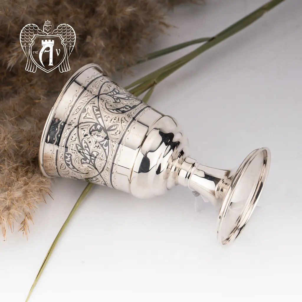 Серебряные стаканы  «Рагнар» 2 шт набор - фото 2