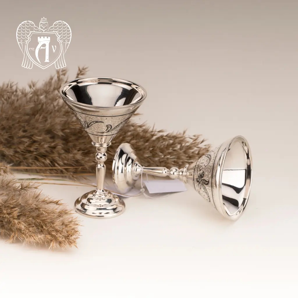 Набор рюмок из серебра «Гэтсби» 2 шт - фото 4