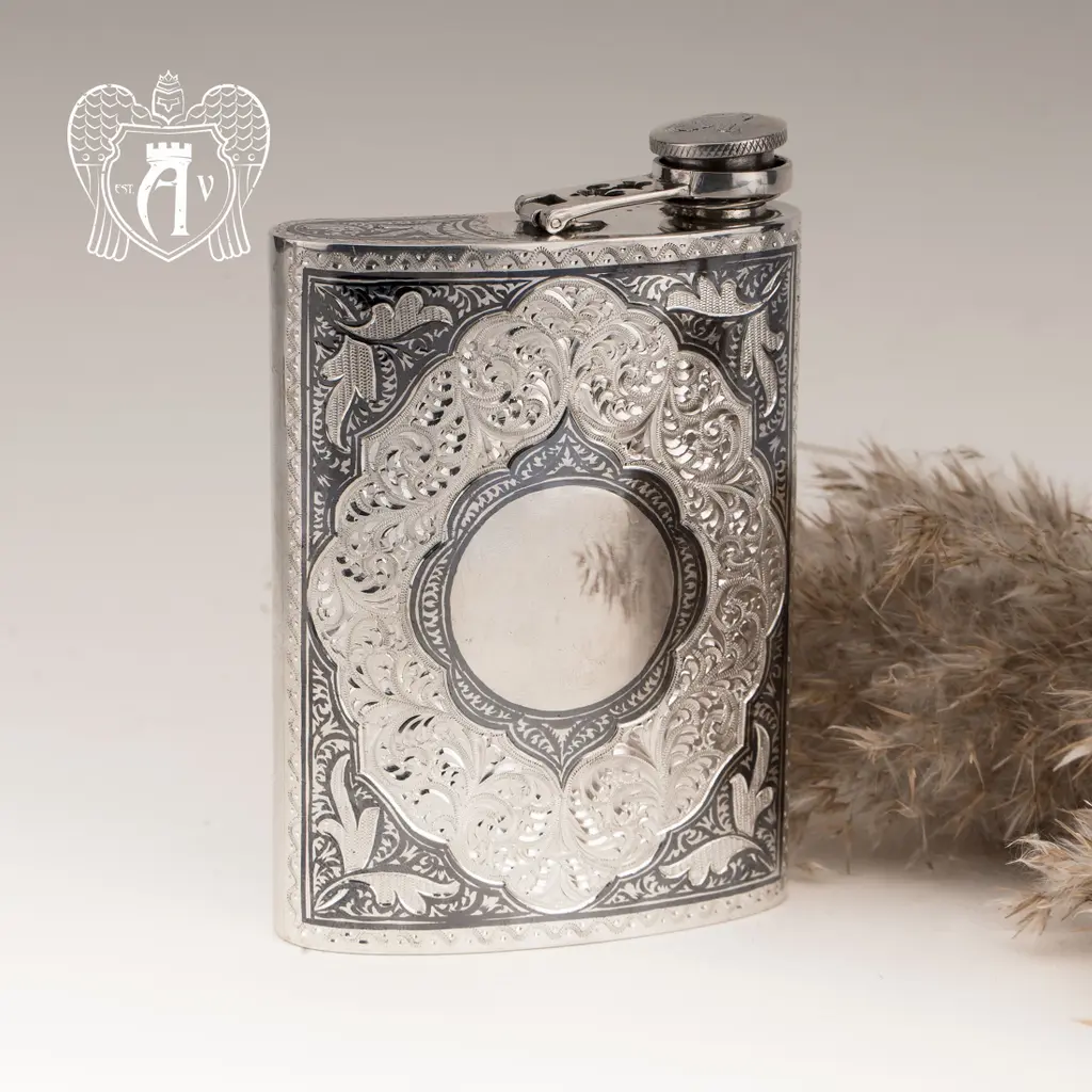 Серебряная фляжка «Шах» - фото 5