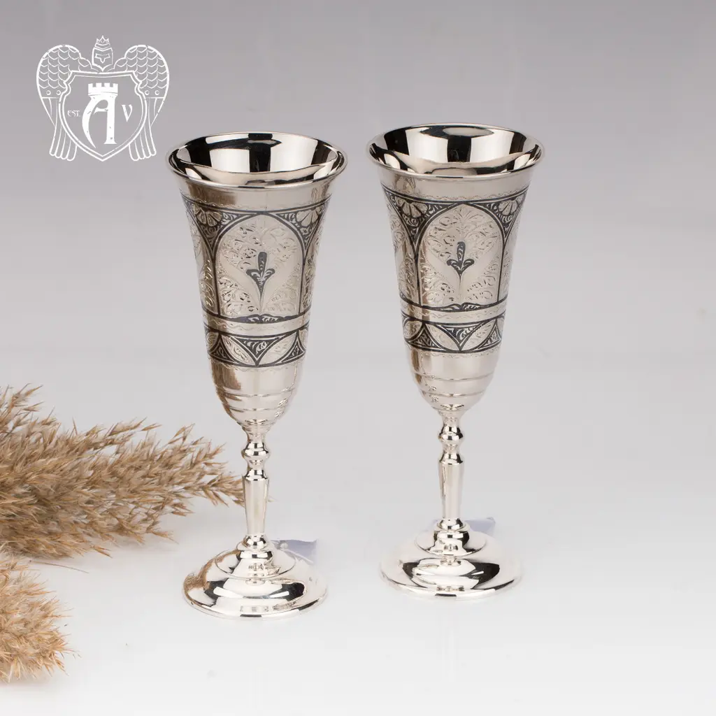Бокалы из серебра «Кристи» - фото 2