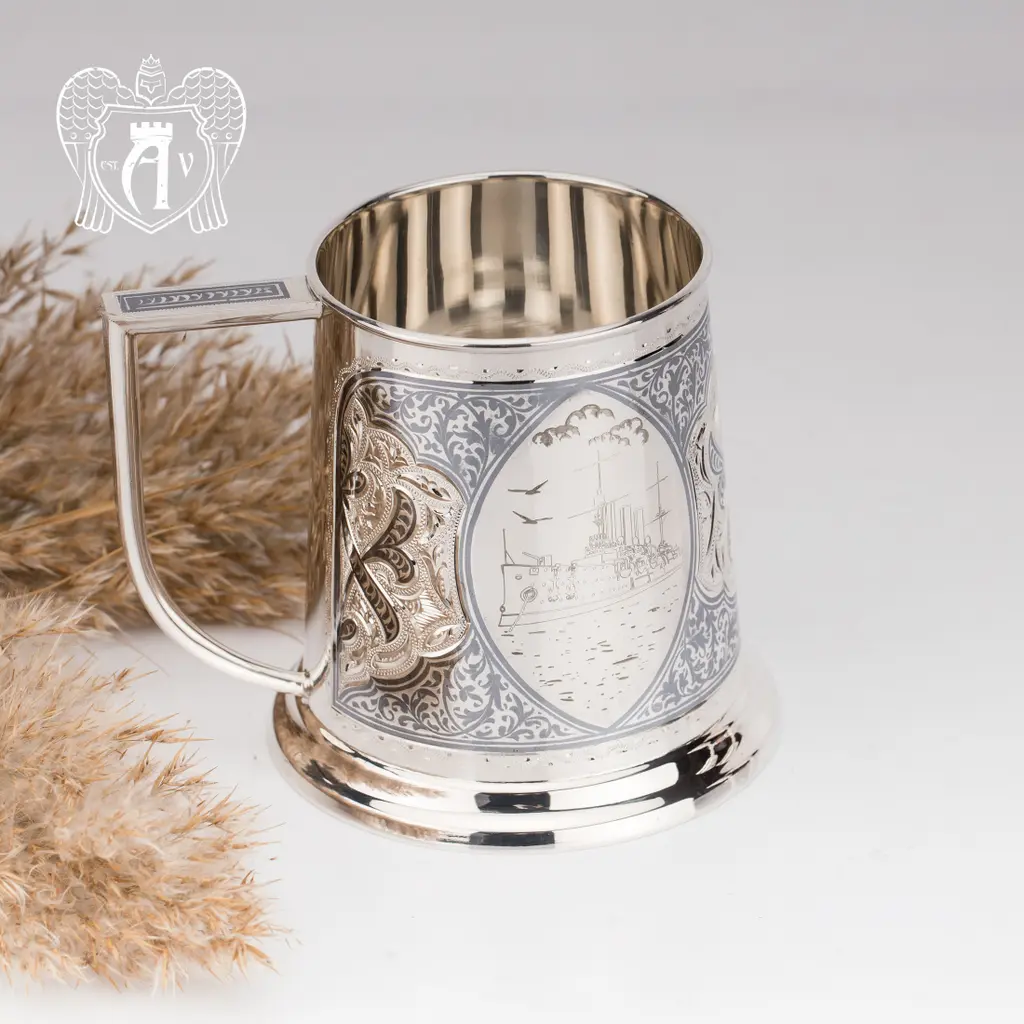 Кружка из серебра  «Аврора» - фото 4