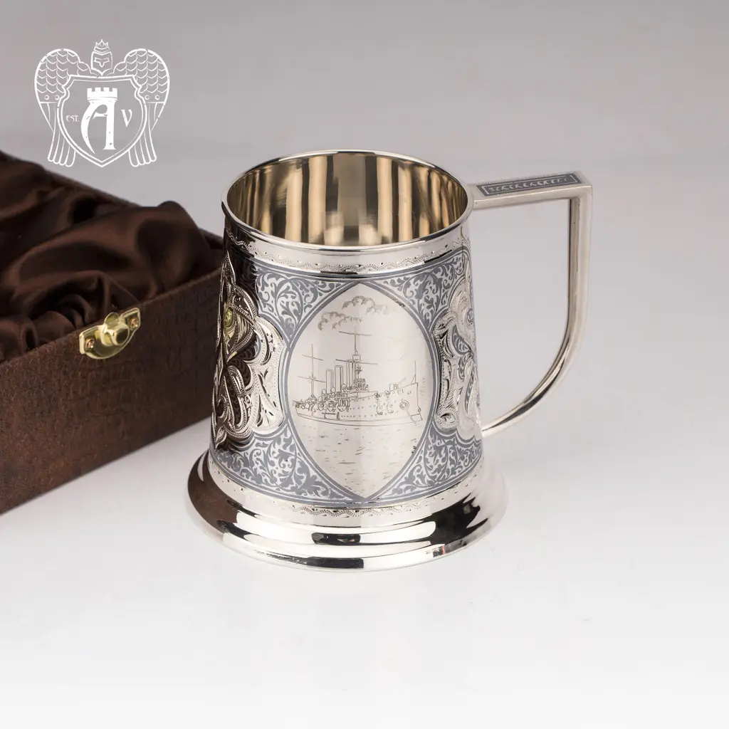 Кружка из серебра  «Аврора» - фото 5