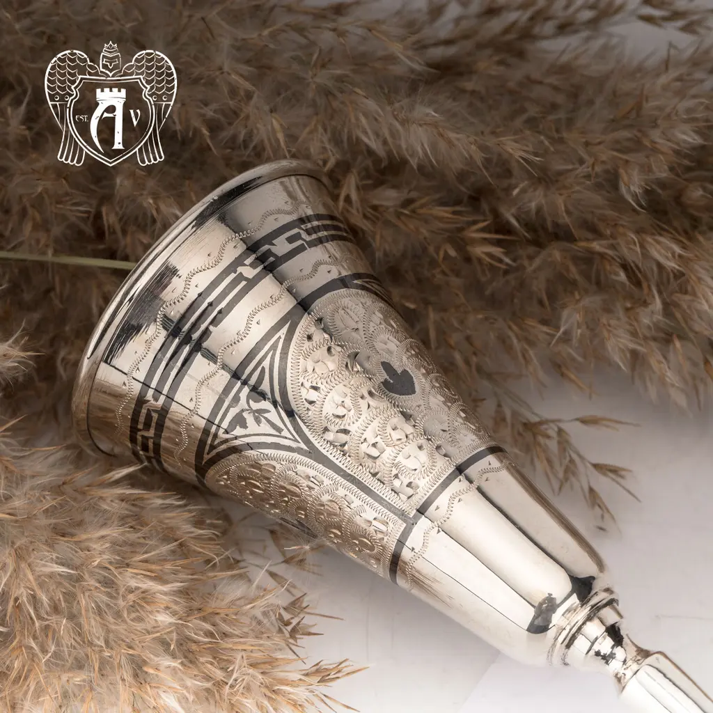 Серебряная рюмка большая «Империал» - фото 5