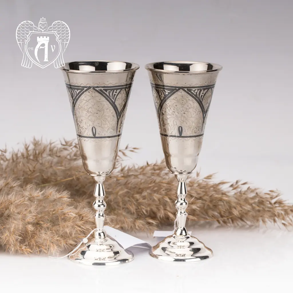 Набор рюмок из серебра  «Имперская» 2 шт - фото 3