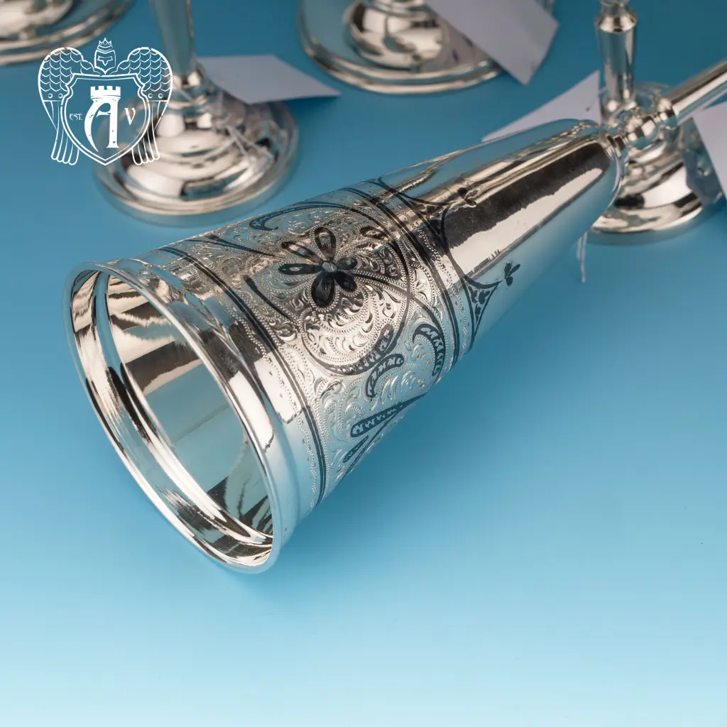 Большой бокал из серебра «Колосс» - фото 4